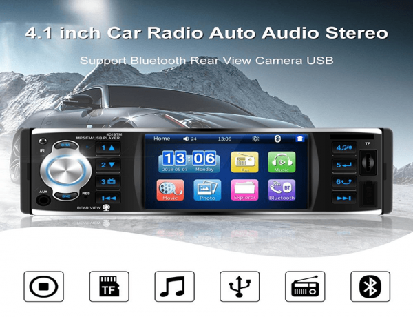 Radio / MP5 плеер со Bluetooth и дисплеј за автомобил